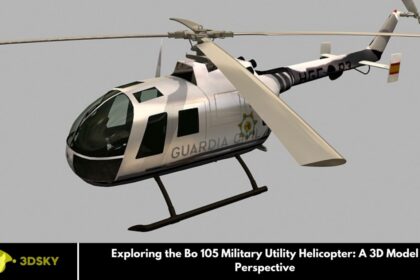 Exploring the Bo 105 Military Utility Helicopter: A 3D Model Perspective
