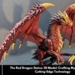 The Red Dragon Statue 3D Model: Crafting Mythical Art with Cutting-Edge Technology